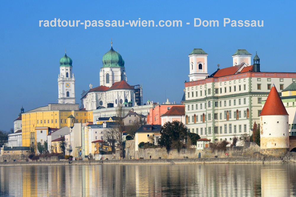 Voyage à vélo Passau-Vienne - La cathédrale Saint-Étienne de Passau